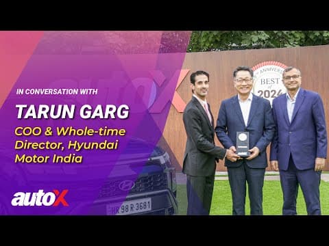 Thumbnail for 28% Are First-Time Buyers: Tarun Garg, COO & Whole-time Director, Hyundai India | autoX Awards 2024